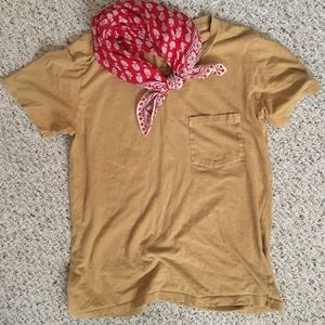J. Crew mustard tee